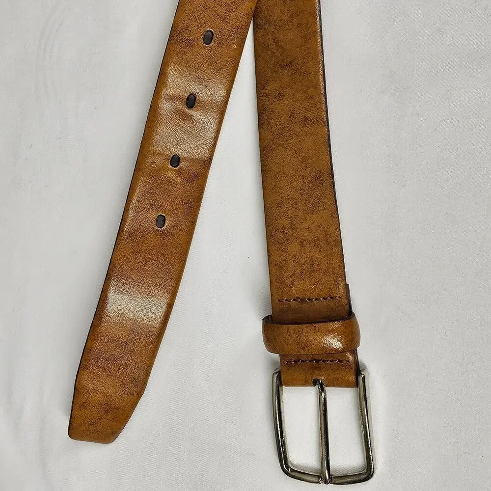 ZARA LEATHER BELT – SIZE 85CM (33-34) – MADE IN SPAIN – 40